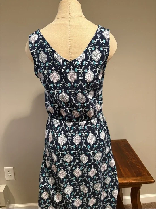 TALBOTS BOHEMIAN FLORAL JERSEY MAXI DRESS SIZE S - Picture 6 of 11